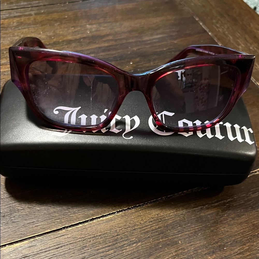 Juicy Couture Deep Plum Cat-Eye Sunglasses
